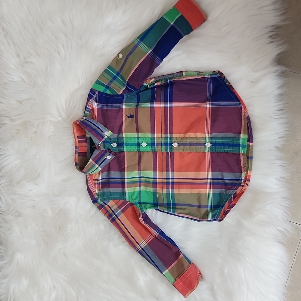 Ralph Lauren Baby Boy Long Sleeve Button Up Shirt